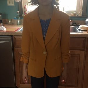3/4 Length Mustard Yellow blazer